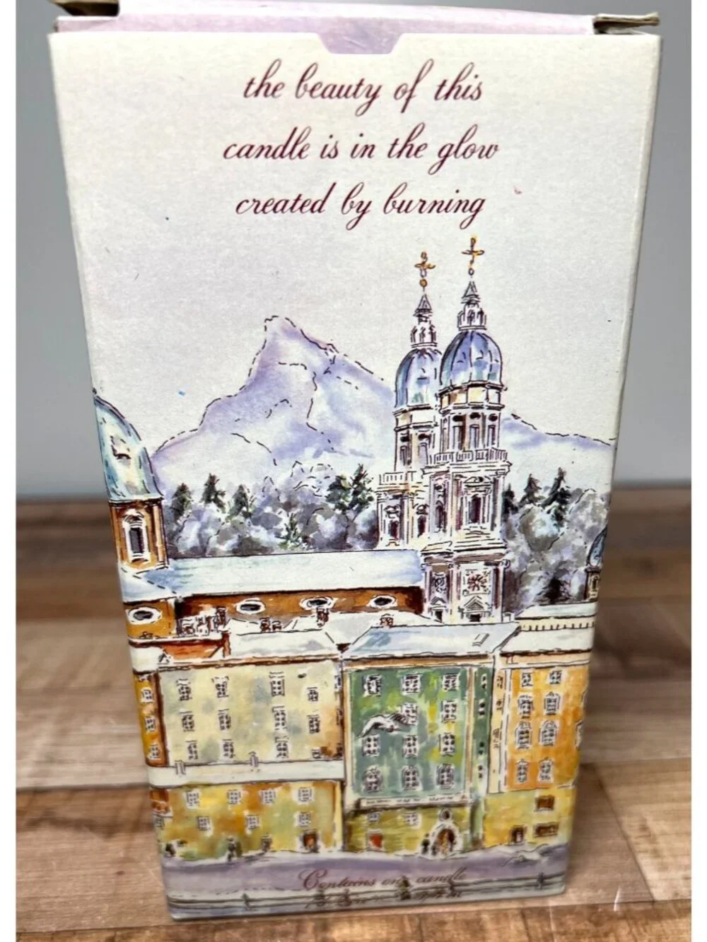 Christmas Santa's Express Candle Emperor Art Creations New 1986 7-3/4” X 3.75”